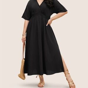 BloomChic Black Flowing Maxi Dress